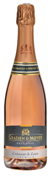 La bouteille du Crémant de Loire Brut Rosé de Gratien et Meyer.