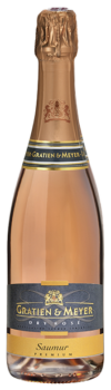 La bouteille Saumur Dry Rosé Millésimé de Gratien et Meyer.