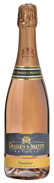 La bouteille Saumur Dry Rosé Millésimé de Gratien et Meyer.